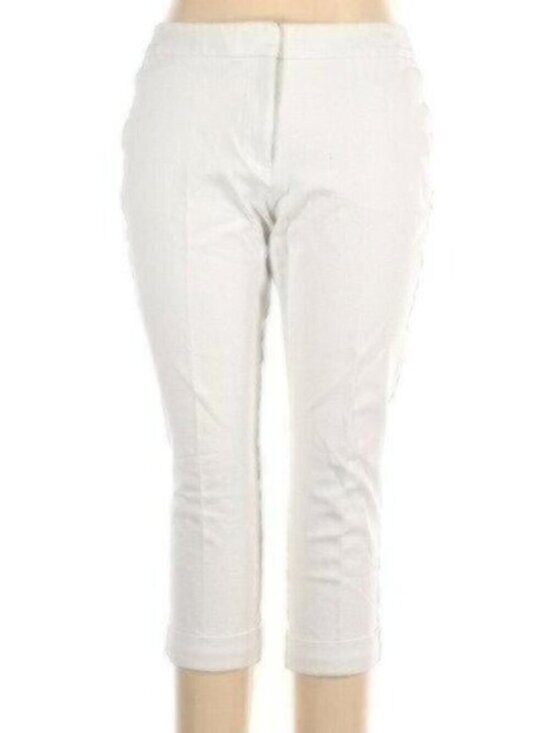 Ann Taylor Factory Pants - NWOT Ann Taylor Factory White Crop Pants